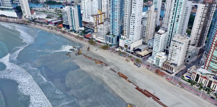 Trecho da Praia Central deve ser liberado a partir de hoje.