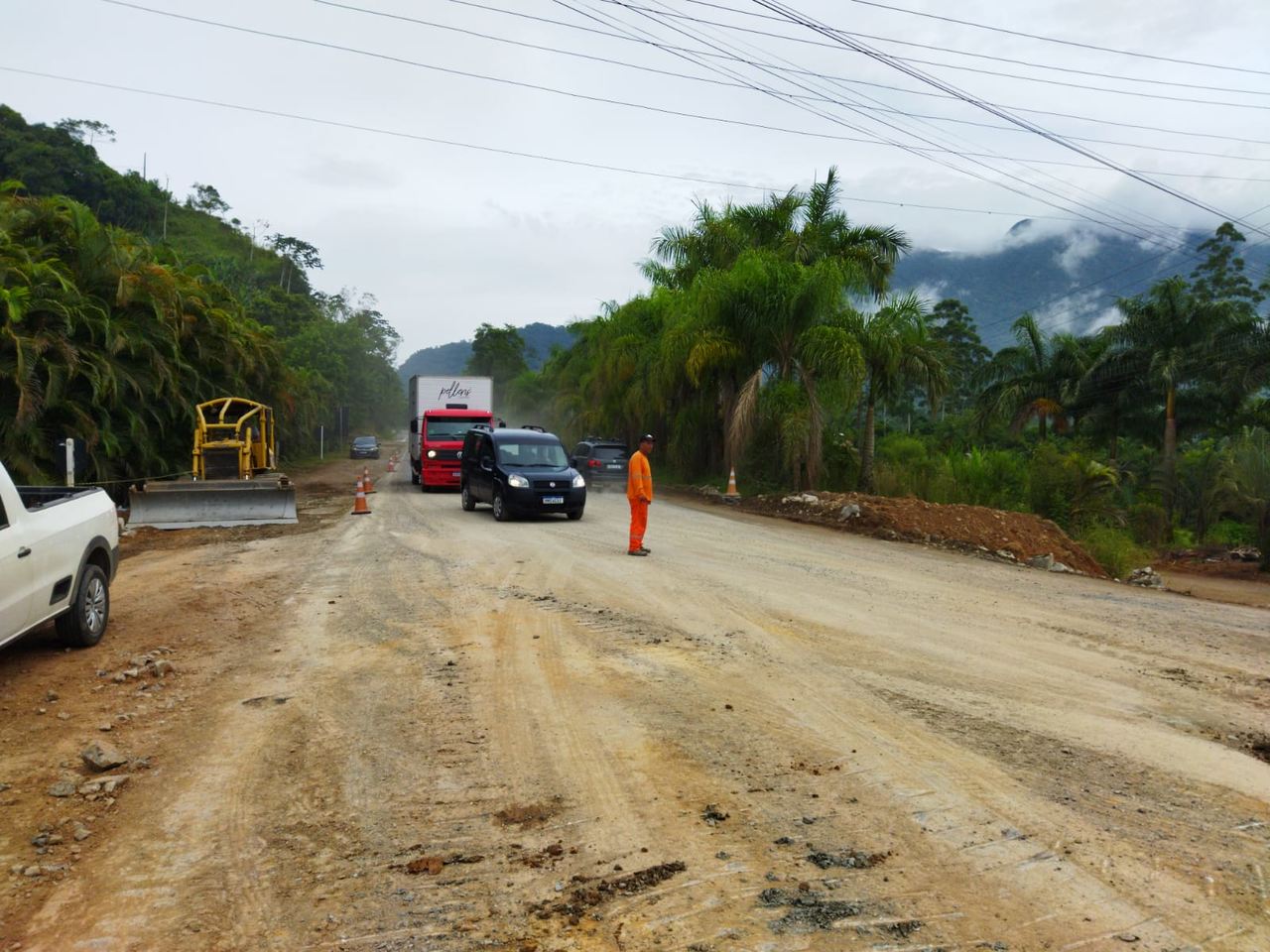 BR-280 é liberada entre Corupá e São Bento do Sul - Diário da Jaraguá